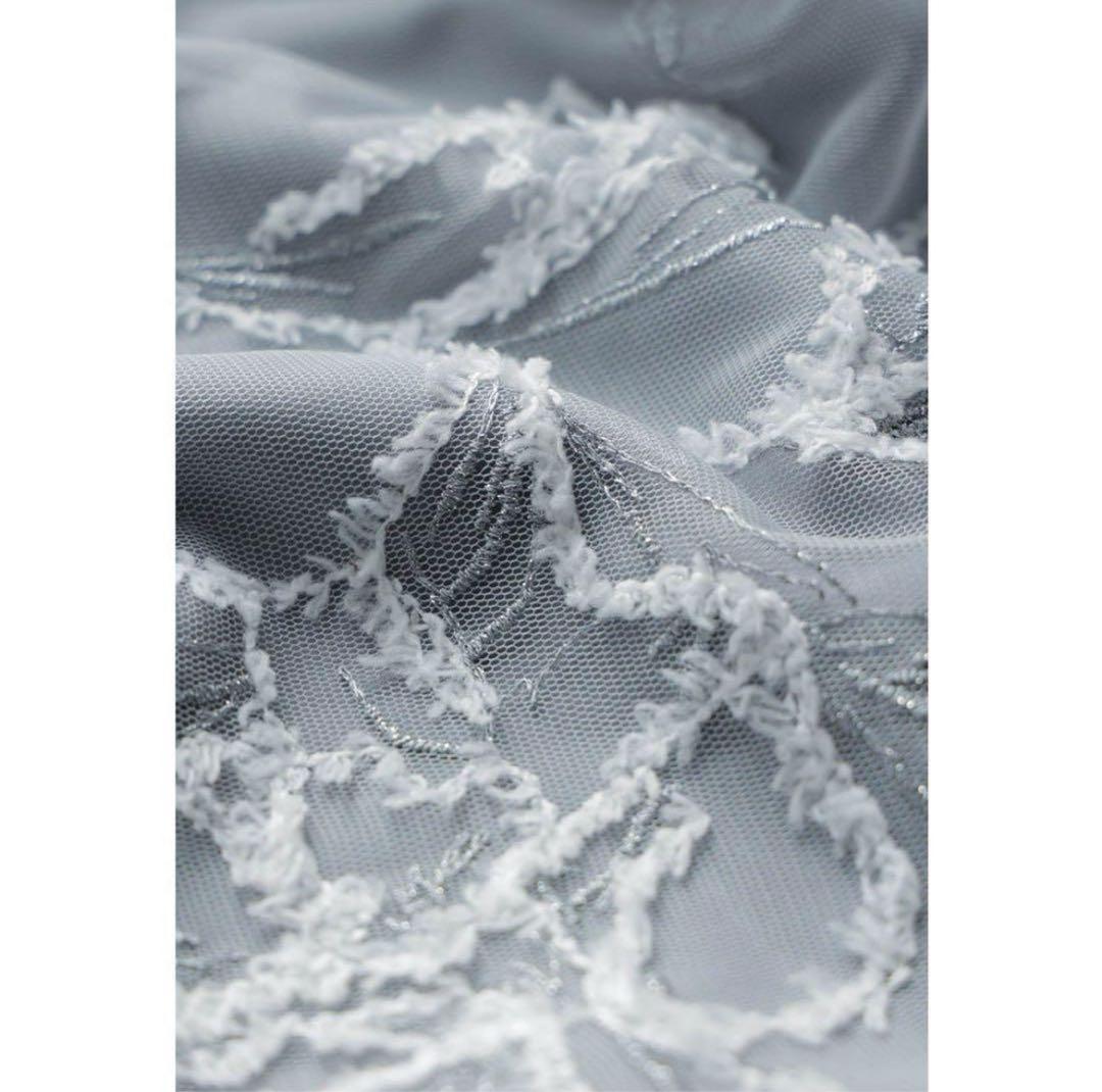 7★新品★La cadence　フェザーフラワーチュールドレス　M