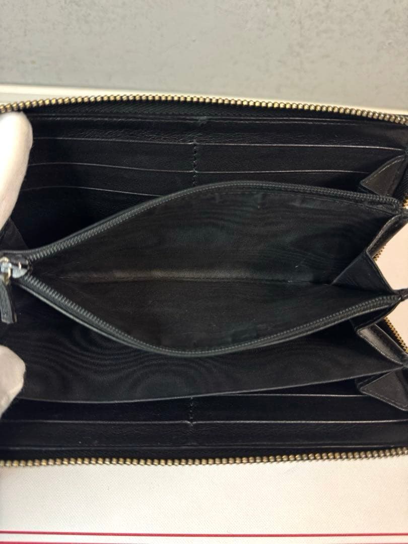 GUCCI グッチ インターロッキング ラウンドファスナー 長財布 グッチシマ