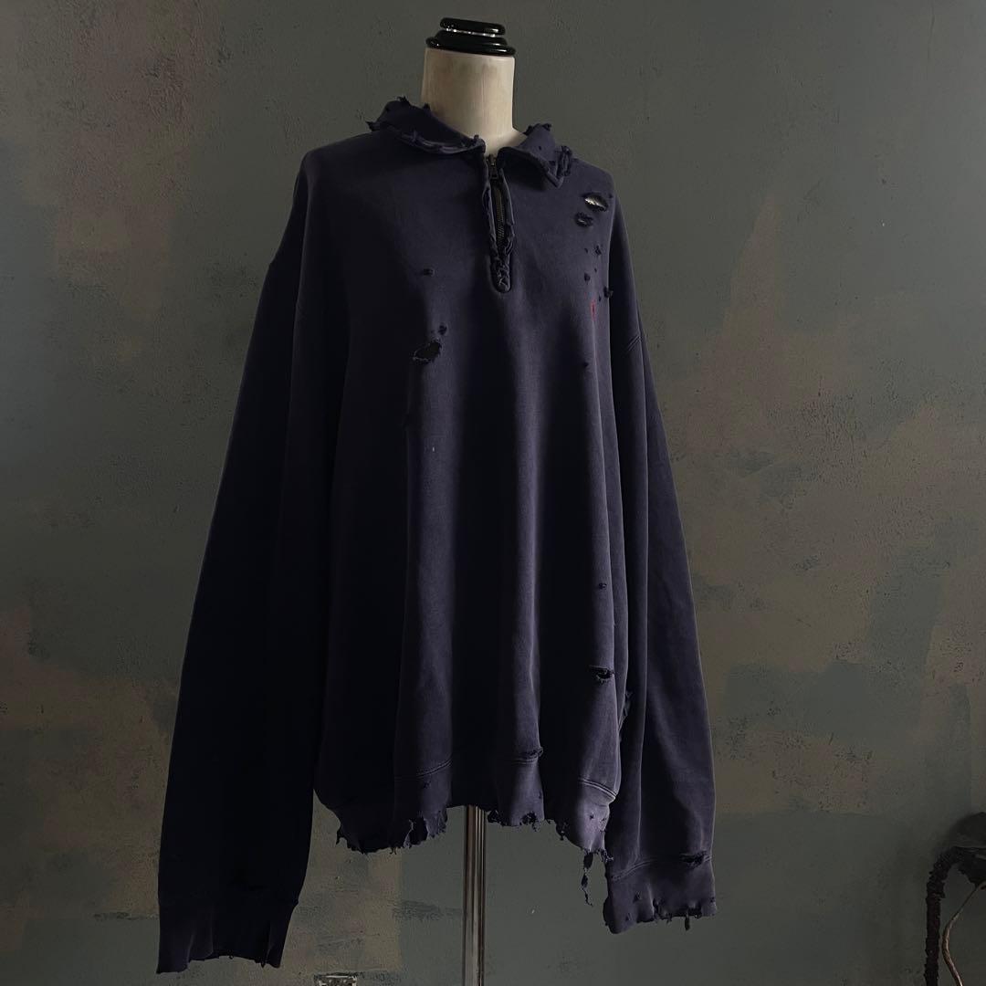 RalphLauren“退色”XXL“常田”grunge boro sweat