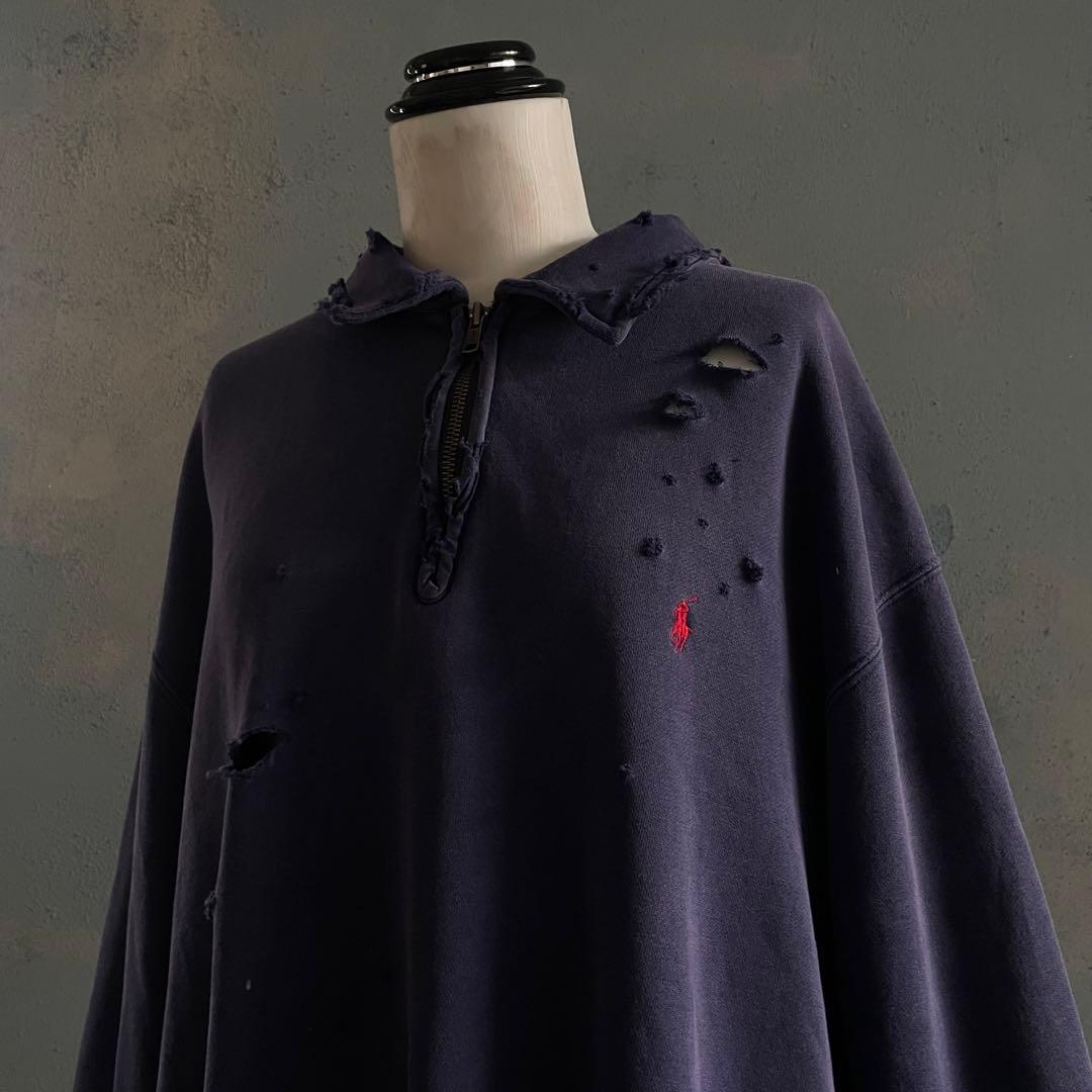 RalphLauren“退色”XXL“常田”grunge boro sweat