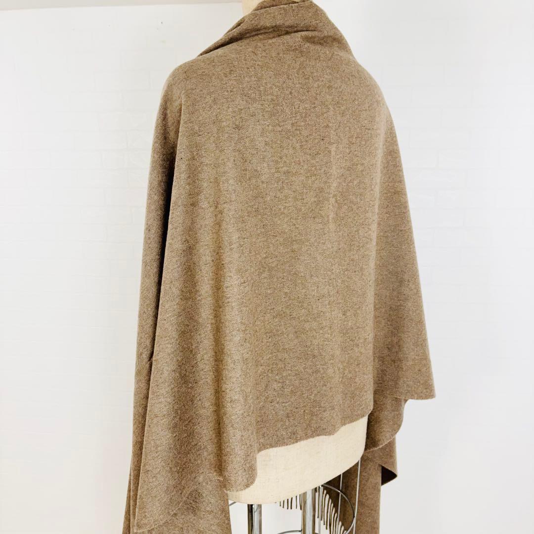 1817【極美品】ジョンストンズ カシミヤ100% 大判ストール　ベージュ