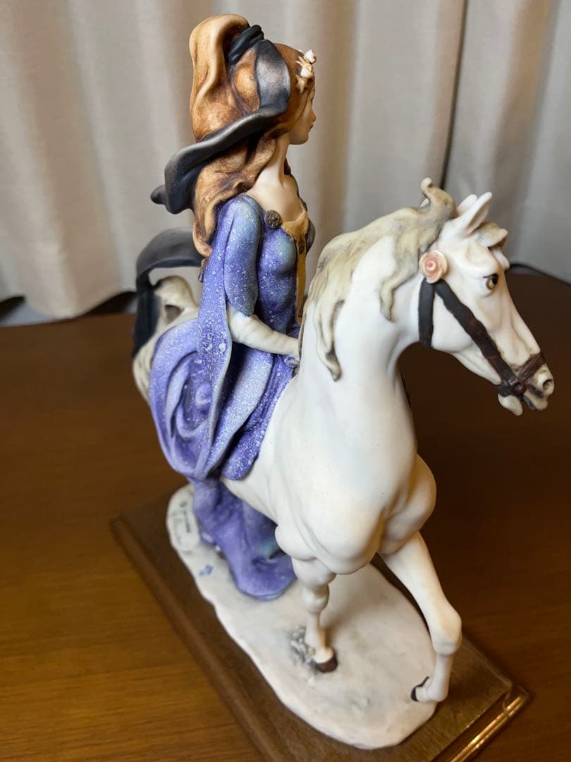 ジョゼッペ アルマーニ フローレンス社 置物 馬 女性 ▽GIUSEPPE
