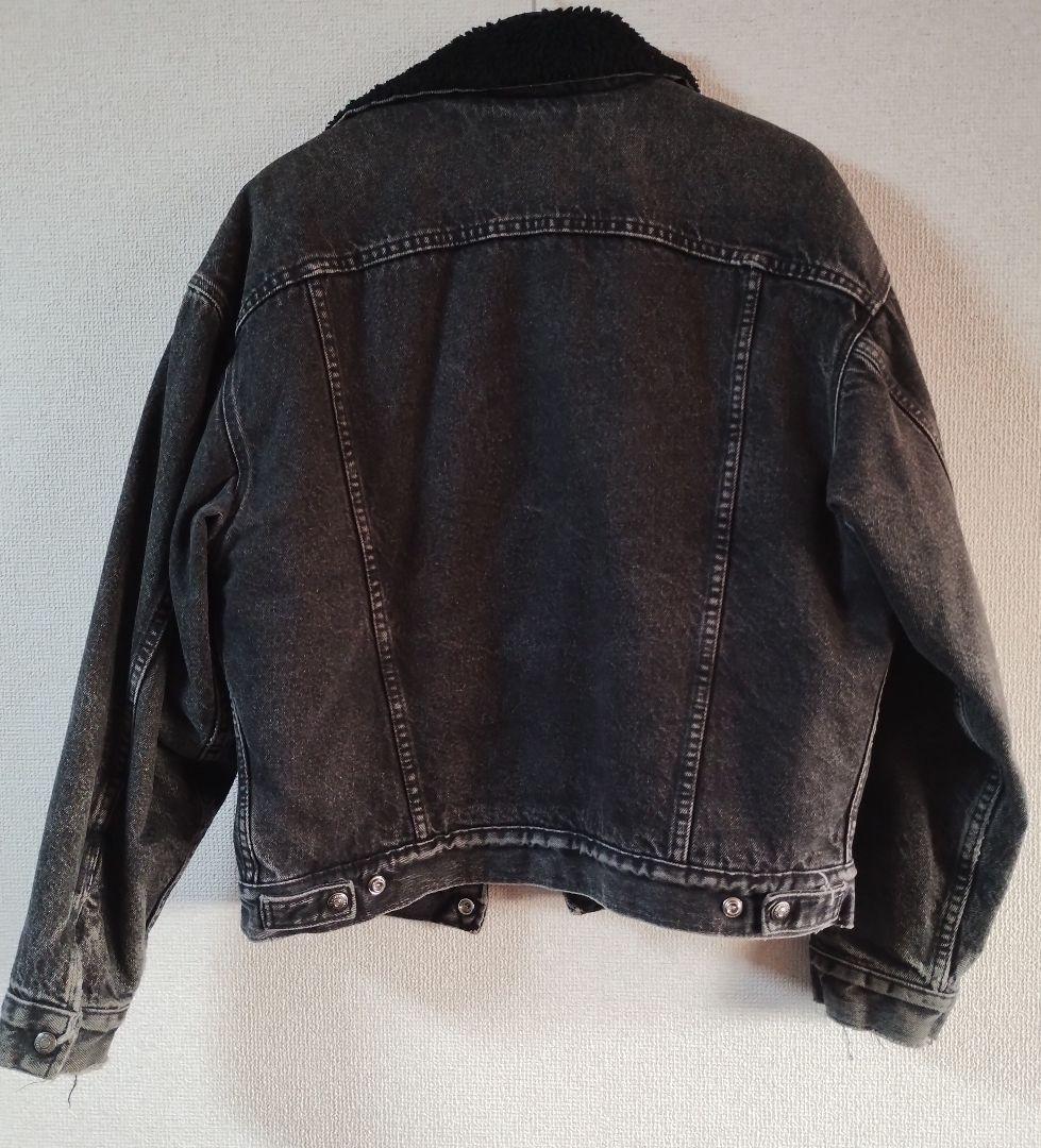 Levi's ボア襟 デニムジャケット ダークグレー