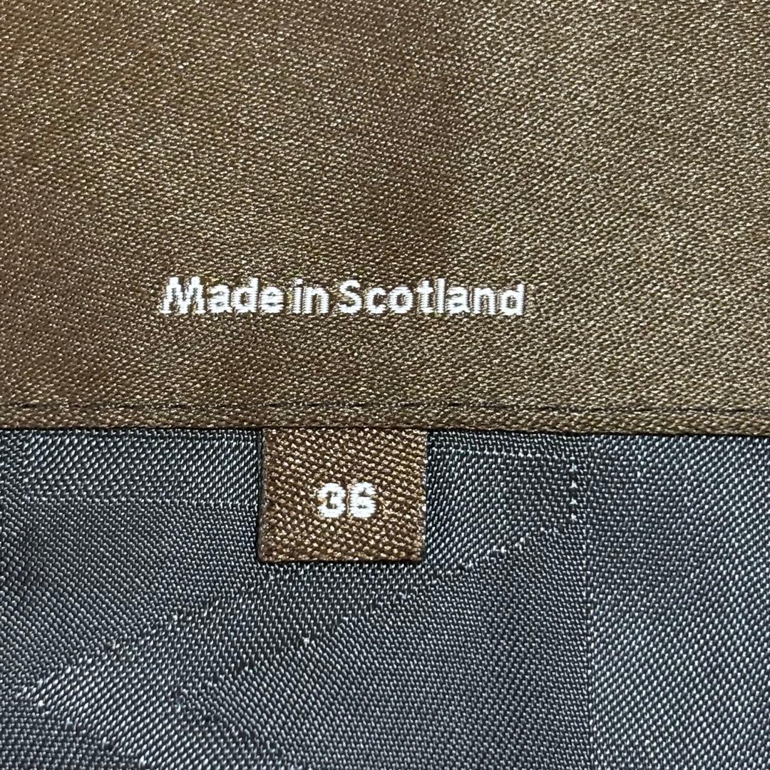 美品 マッキントッシュ ステンカラーコート 起毛ウール 千鳥格子 裏地モノグラム