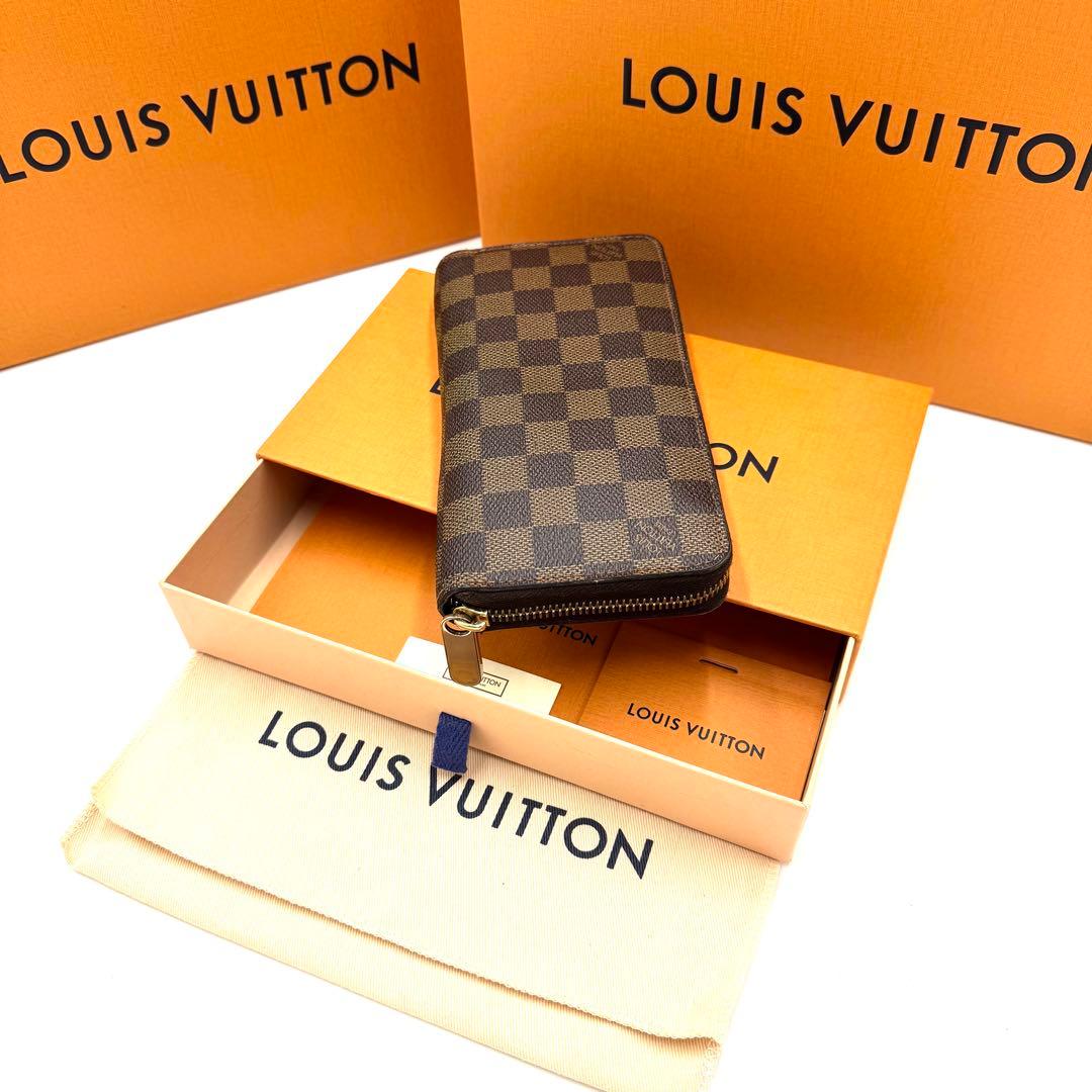 美品】ルイヴィトン ダミエ ジッピーウォレット ラウンドファスナー 長財布