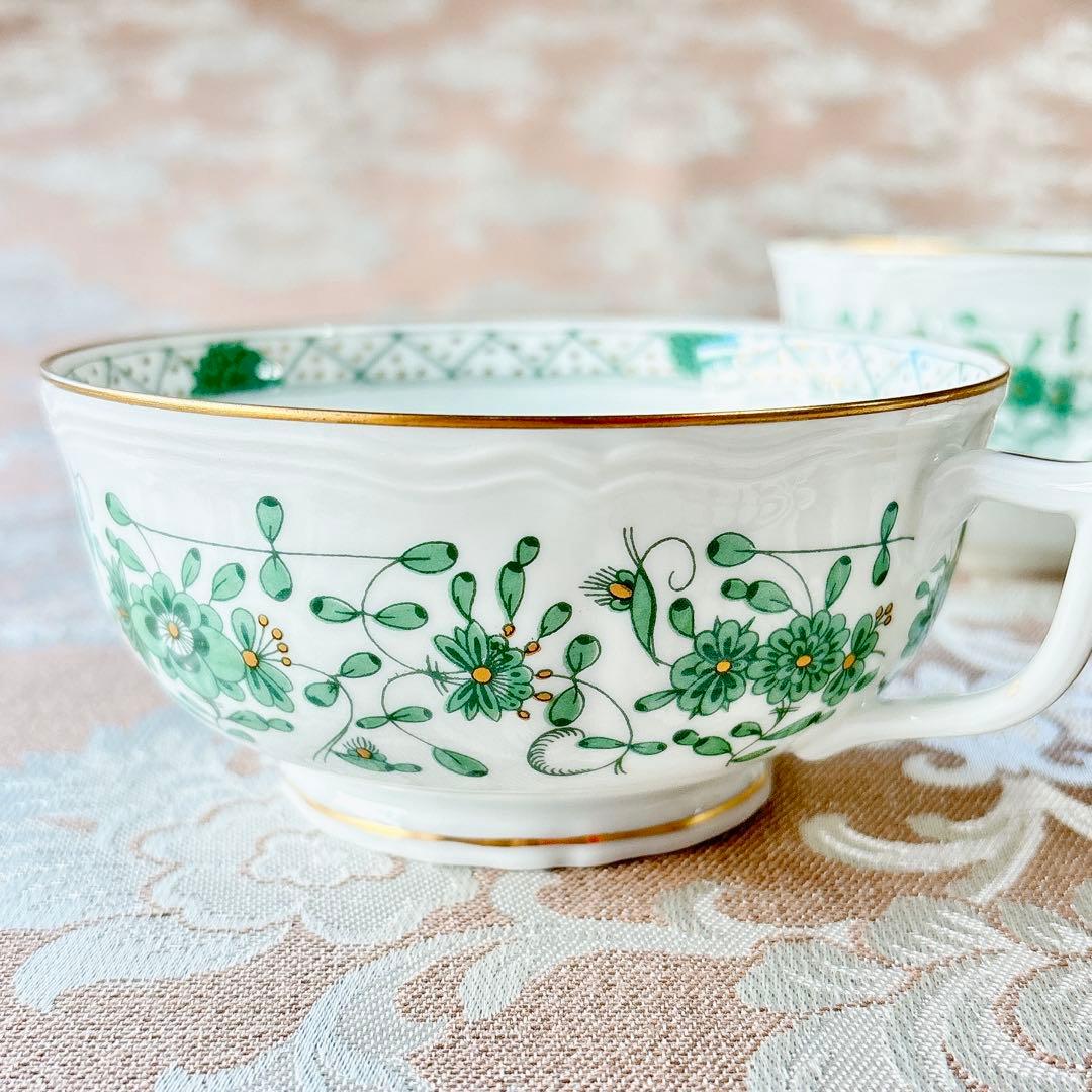 レア美品❤️レイノー❤️リモージュ❤️インドの華❤️スープカップ❤️ダブルハンドル❤️2客