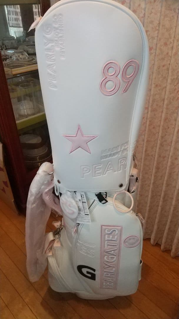 PEARLY GATES ゴルフバッグ 89 ホワイト・ピンク