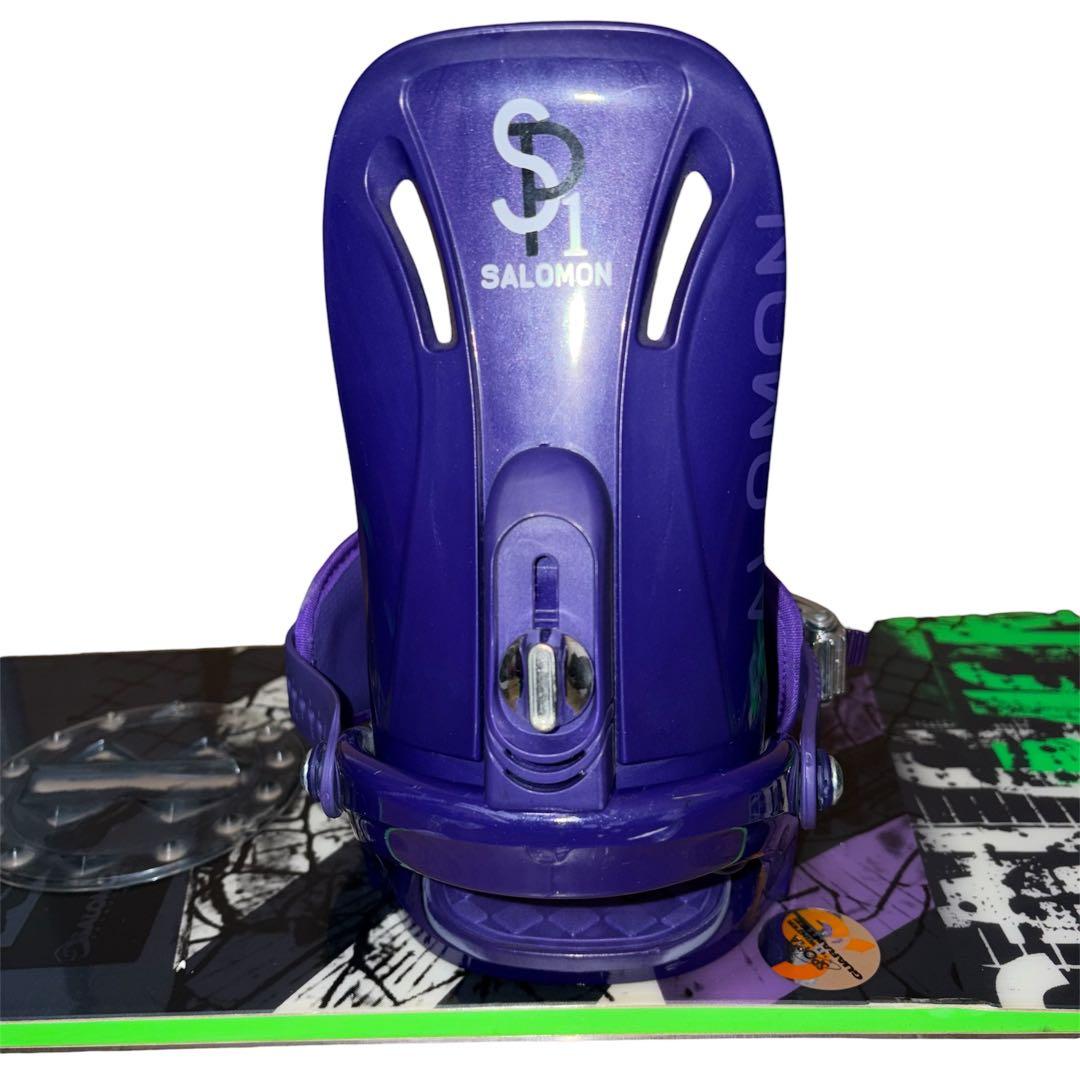 SALOMON PULSE 156 × SALOMON SP1 スノボカバー付き