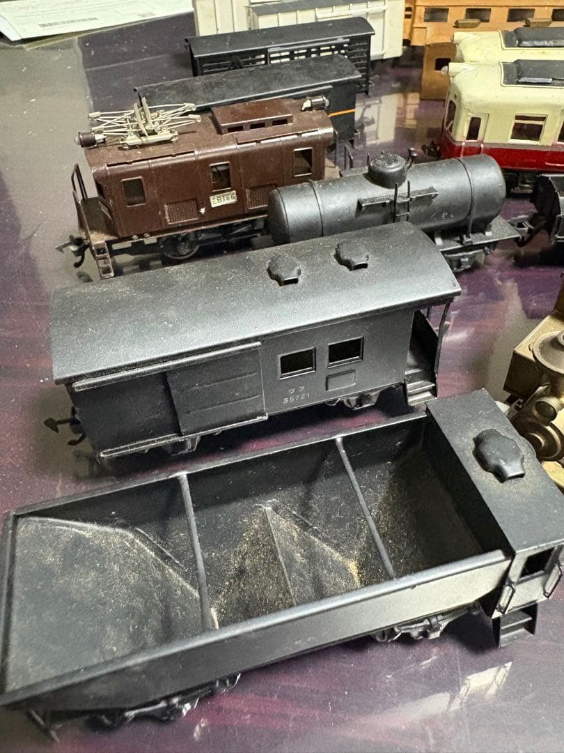 ジャンク 父が集めた蒸気機関車と客車セットHO?