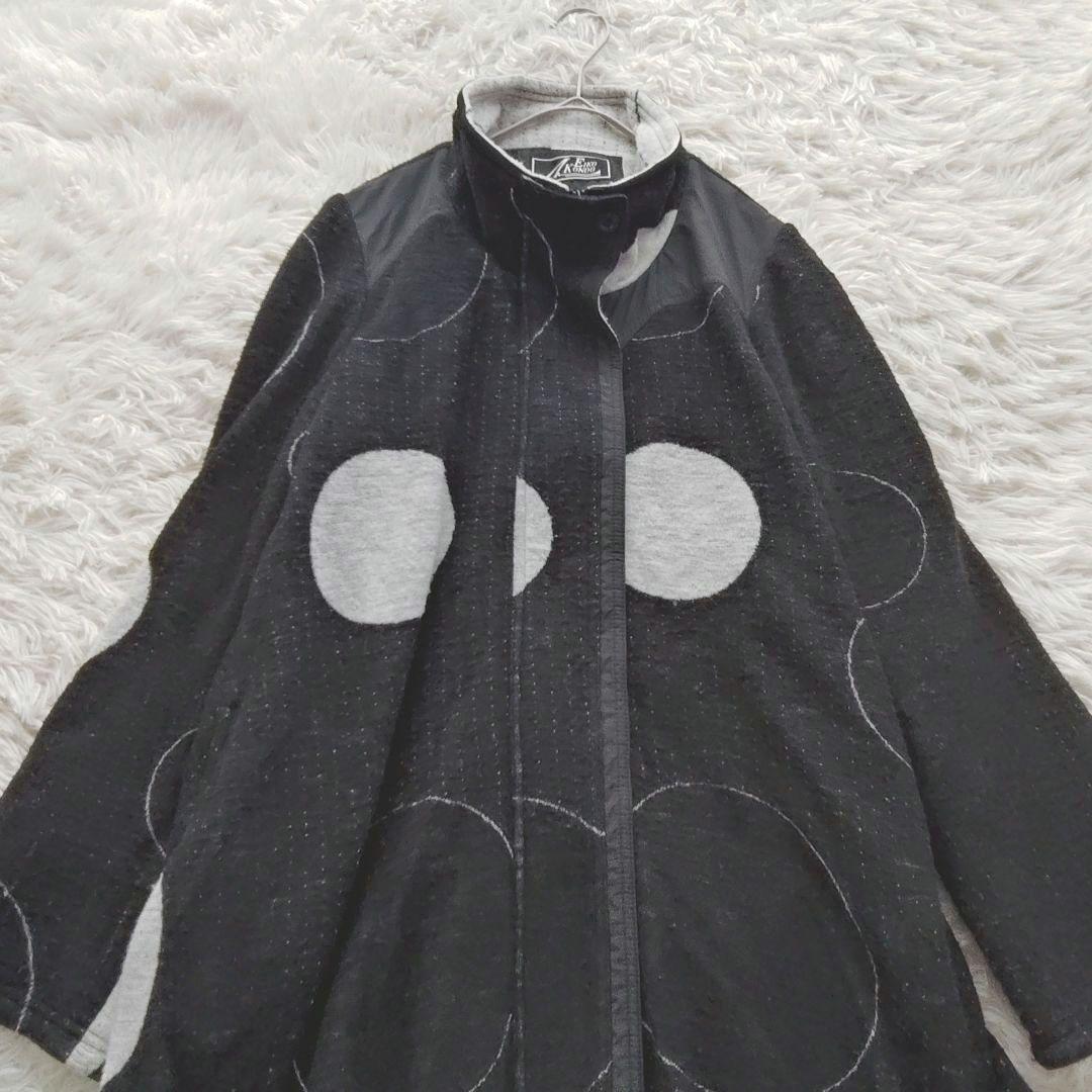 専用ページ【エイコ　コンドウ】デザインコート　ブラック　42　XL　大きめ