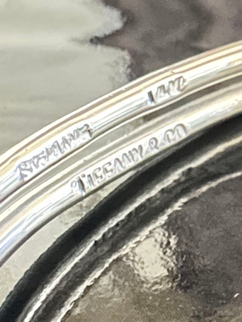 バングル TIFFANY&Co. ティファニー ダブルフック&アイ 14K刻印
