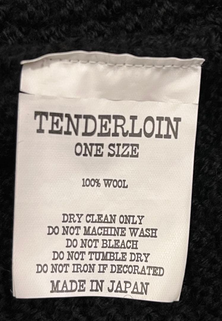 黒　TENDERLOIN テンダーロイン　TAMニット帽 ONE