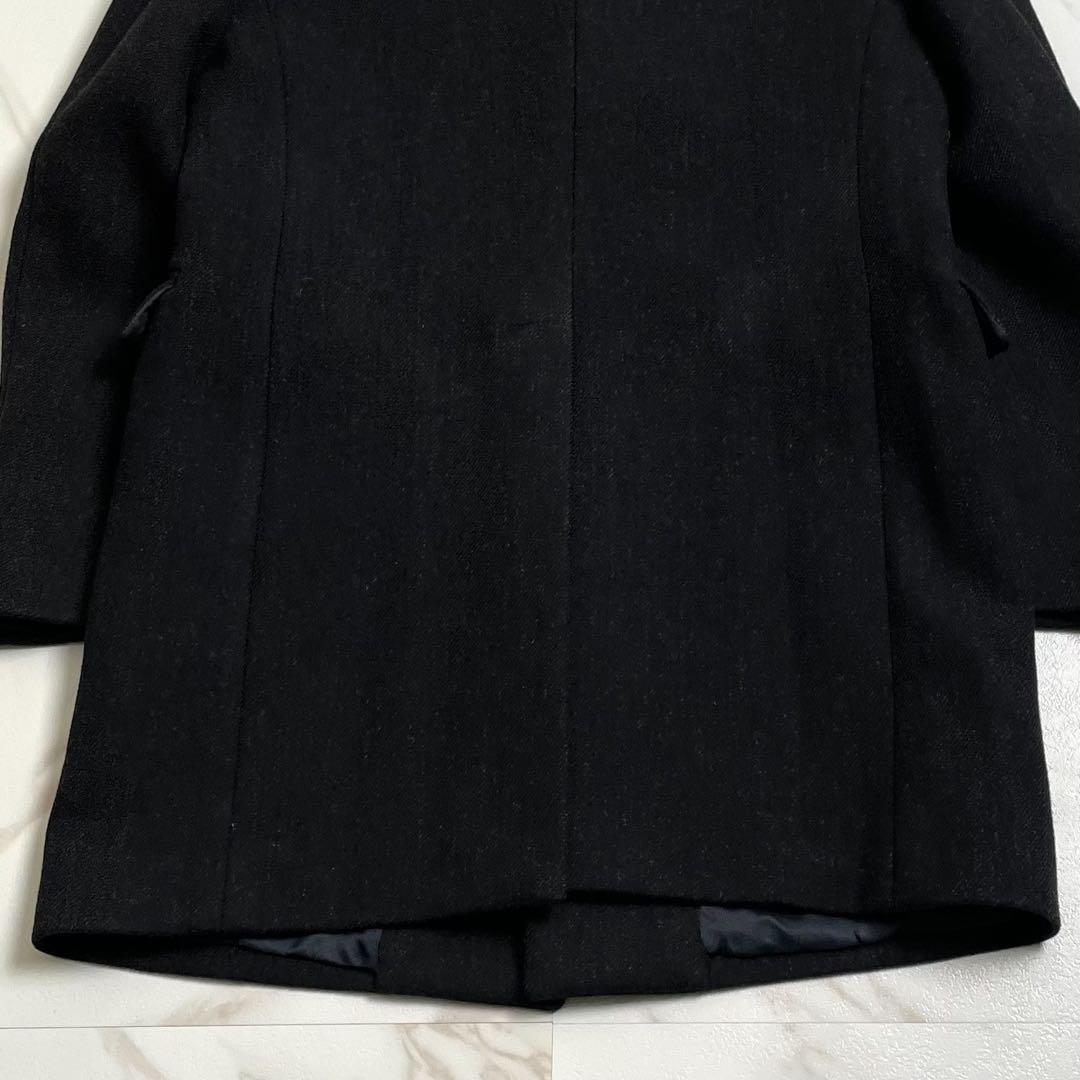 美品 PRADA チェスターコート 48 Lサイズ チャコール 袖タグ 【61】