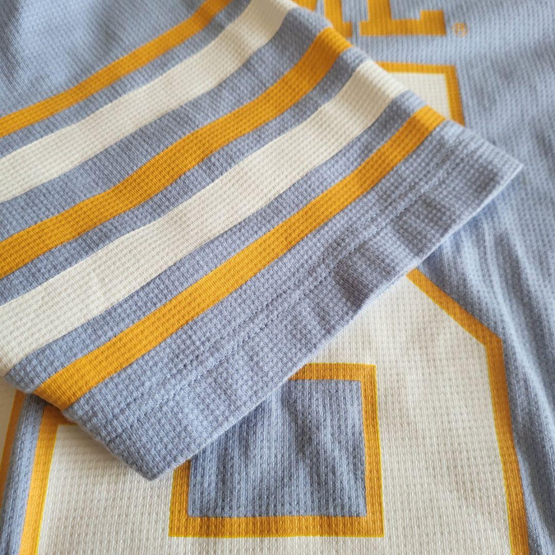 11700□Supreme L 半袖Tシャツ 水色 ボーダーラインbc11yt - メルカリ