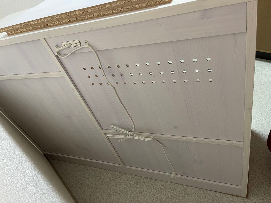 完成品120cm LUK80-120L ホワイト レンジボード 大型レンジ対応