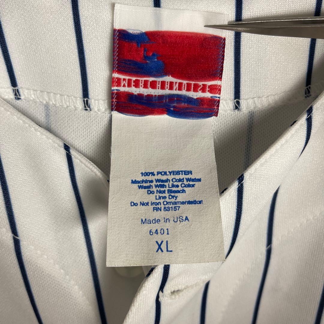 USA製 MLB Majestic ヤンキース ベースボールシャツ 松井秀喜