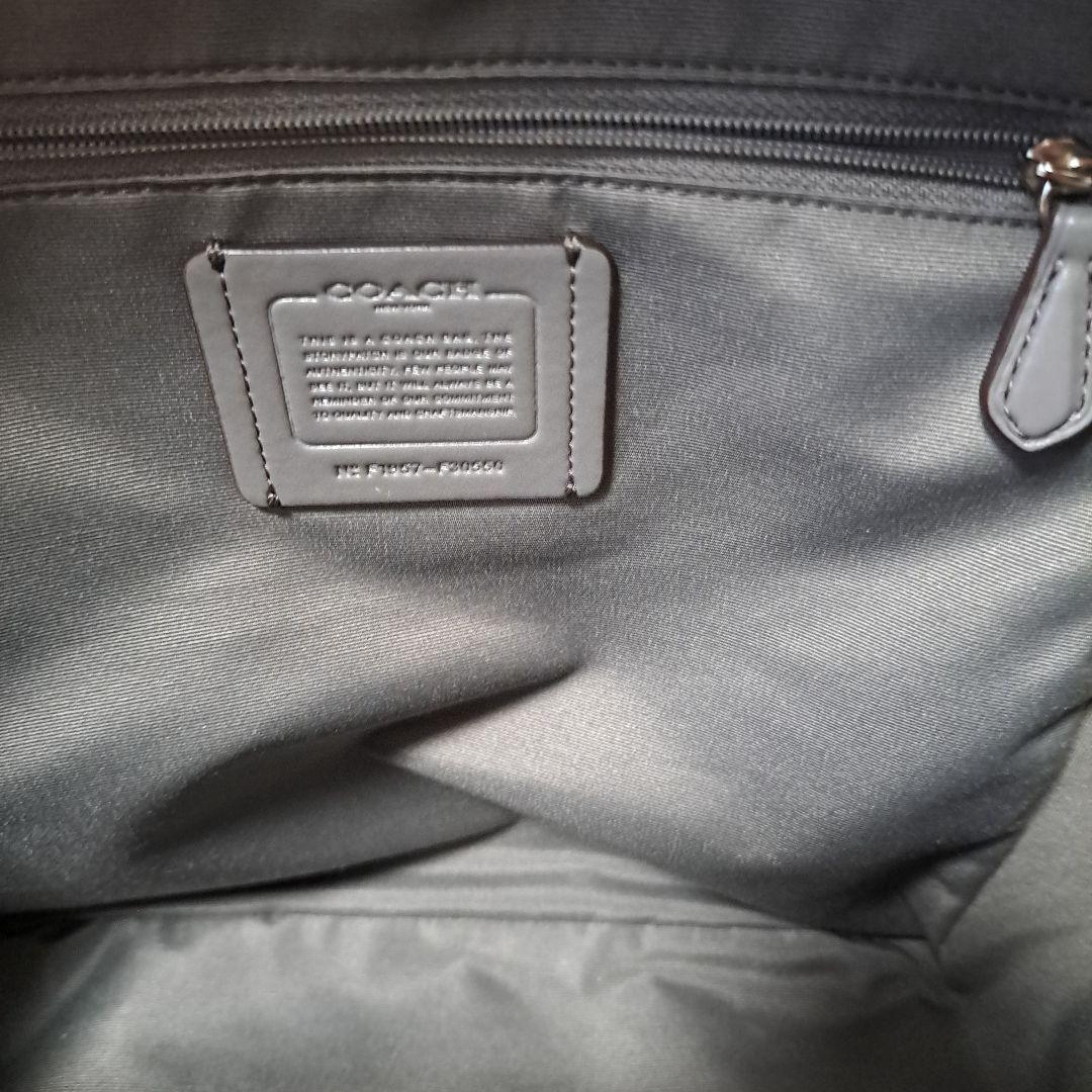 COACH グレー レザー リュック美品