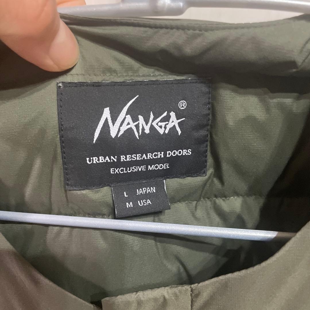 別注NANGA×DOORS　インナーダウンL　オリーブ ナンガ