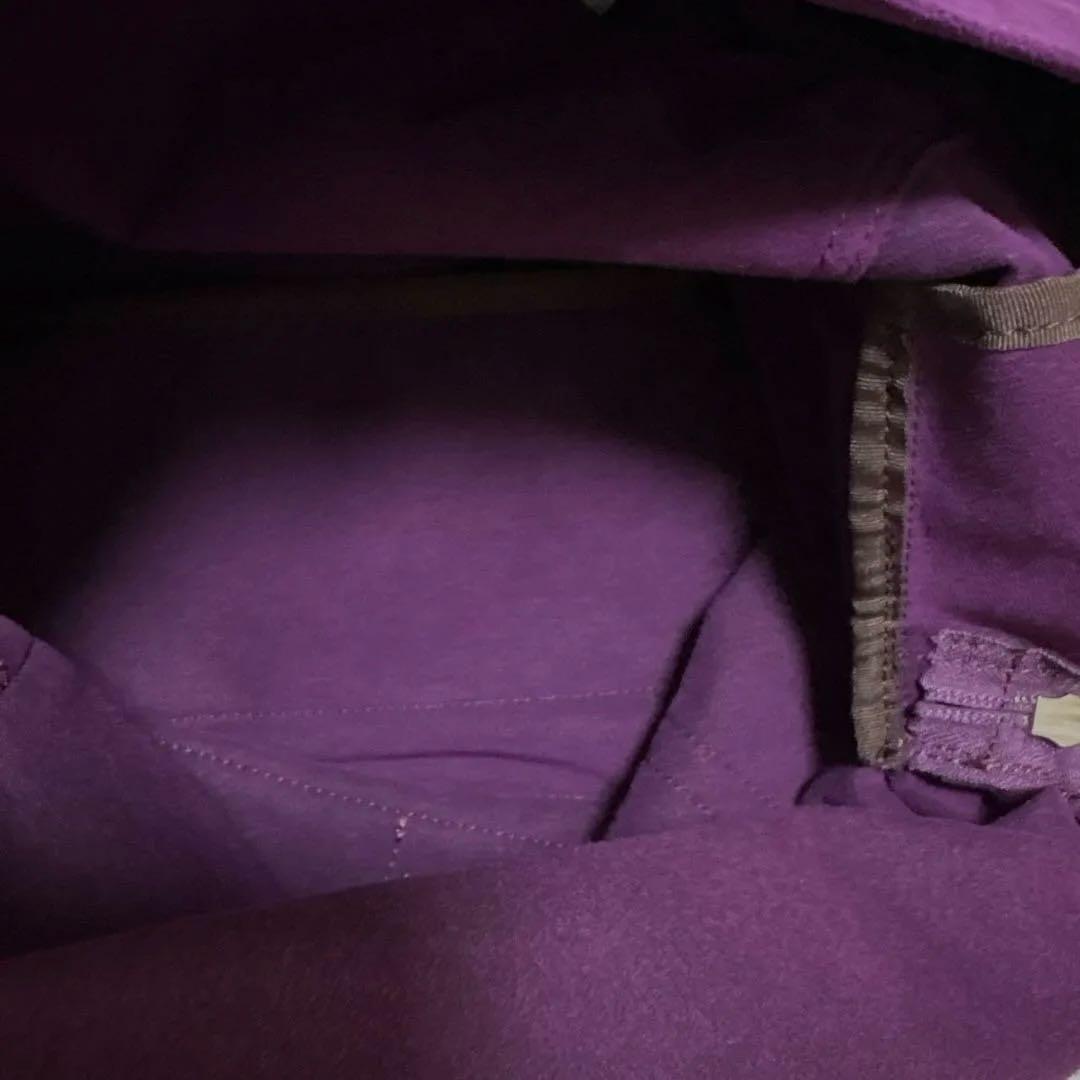 【zattu】マイクロファイバースエード デイパック パープル　超美品　男女ok