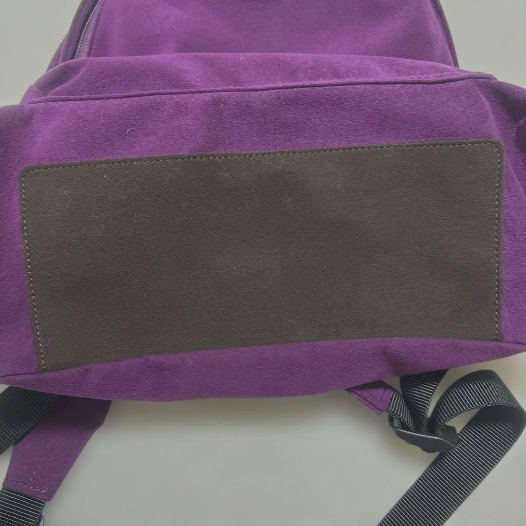 【zattu】マイクロファイバースエード デイパック パープル　超美品　男女ok