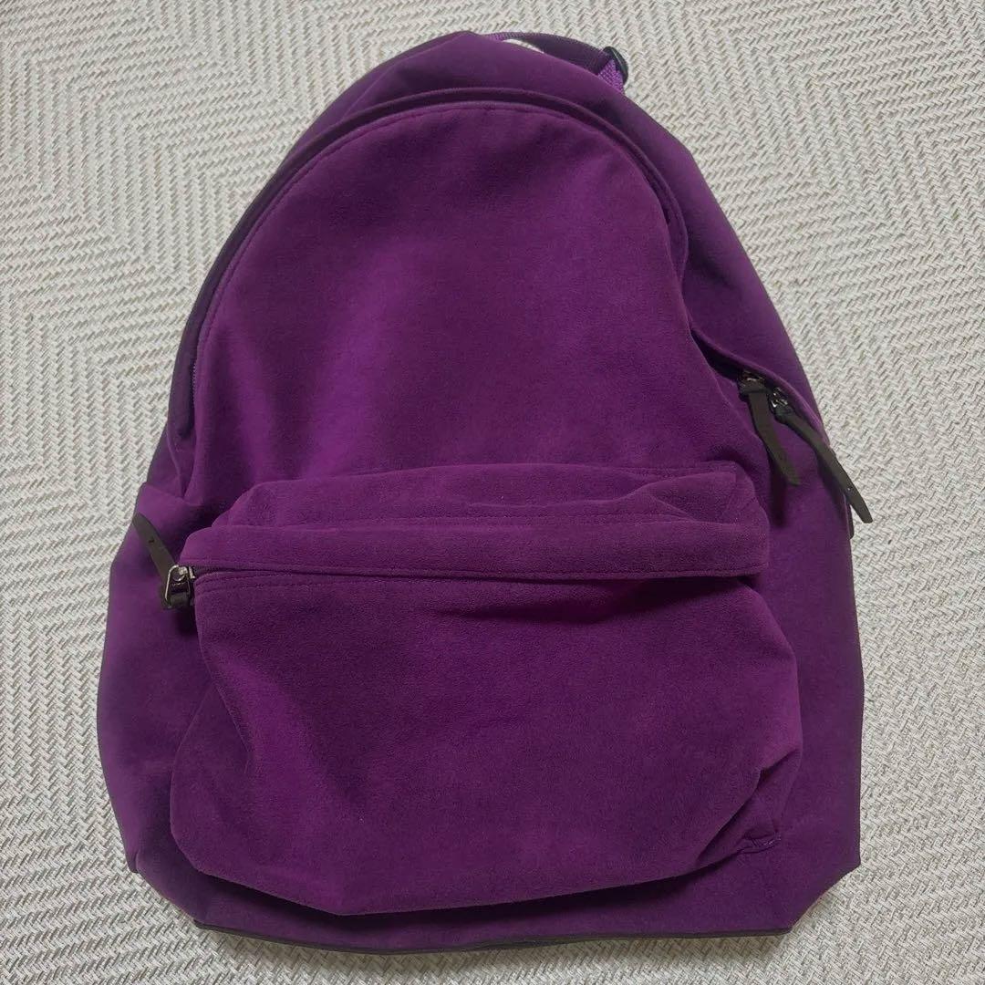【zattu】マイクロファイバースエード デイパック パープル　超美品　男女ok