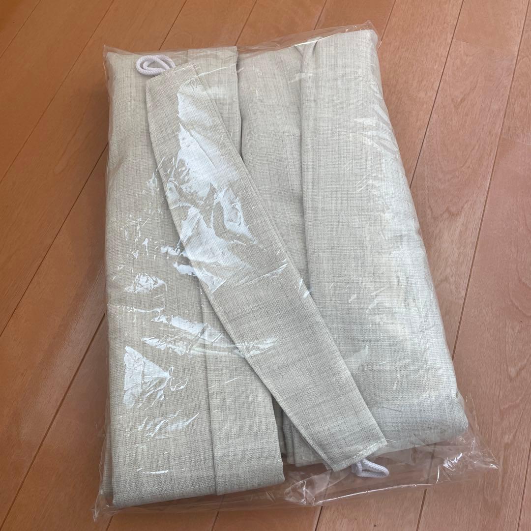 リネンライクカーテン　防炎　麻のような質感が魅力なカーテン　リゼッタ　アイボリー