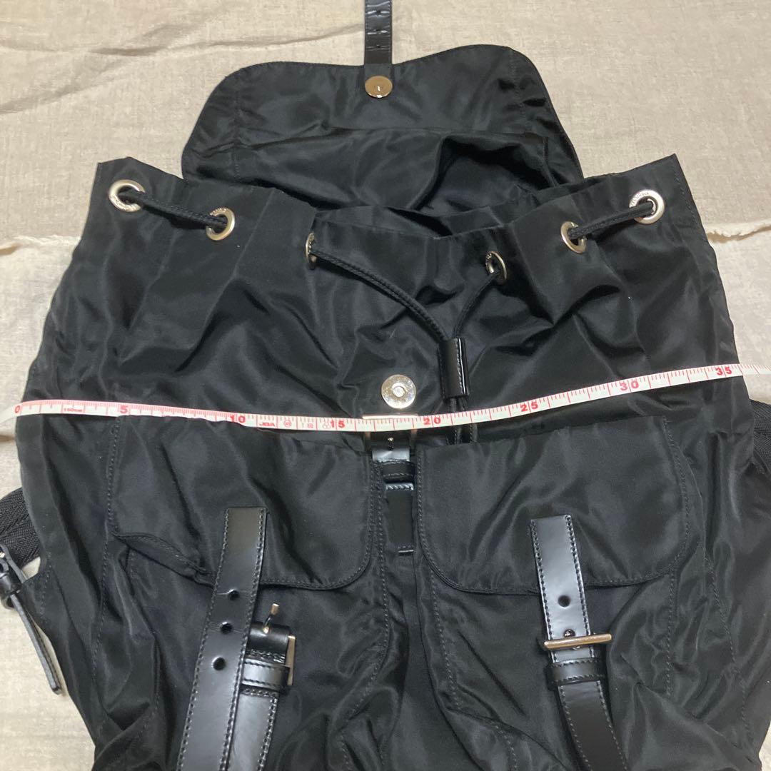 ✨PRADAプラダ三角プレートリュックサック ナイロンレザー（ブラック）