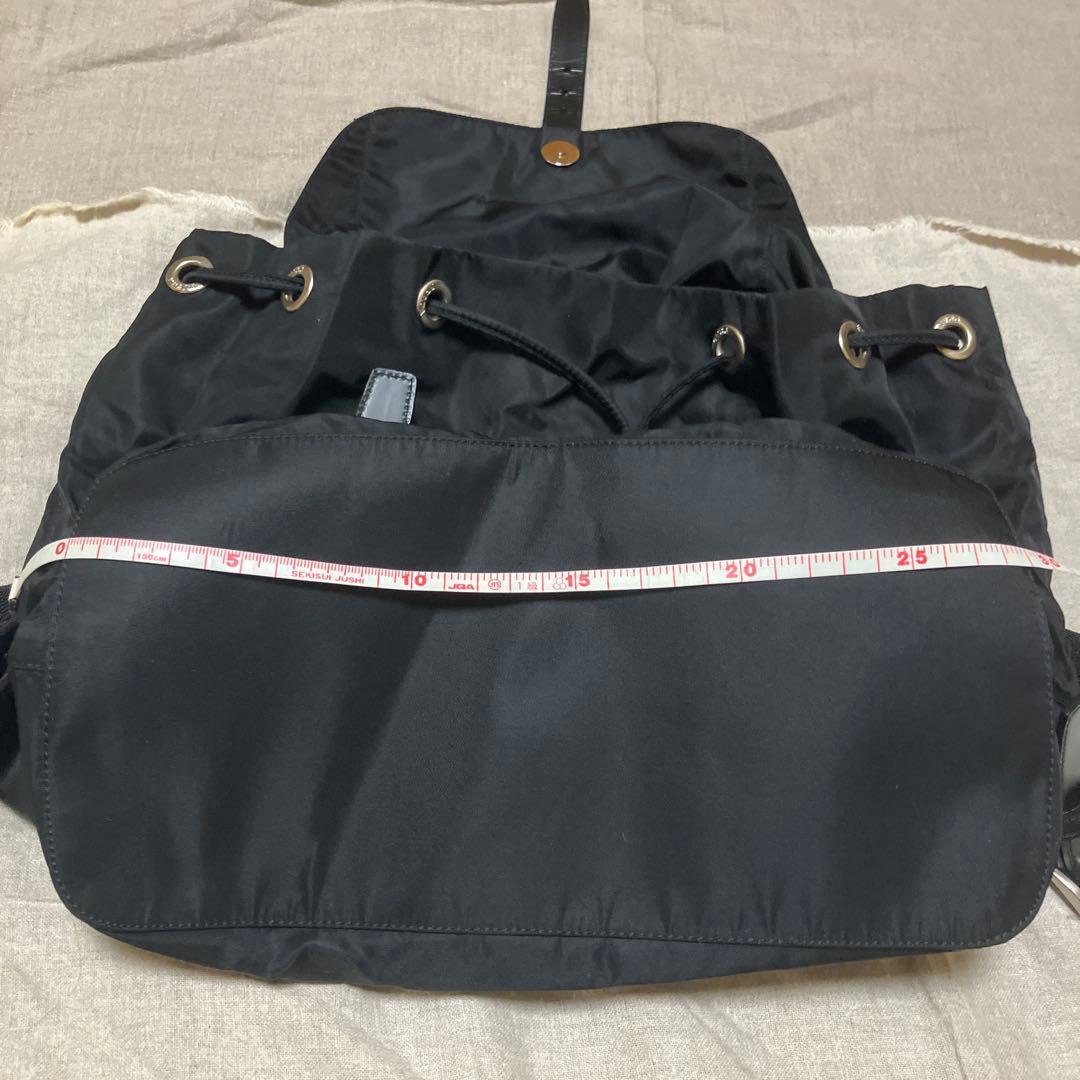 ✨PRADAプラダ三角プレートリュックサック ナイロンレザー（ブラック）