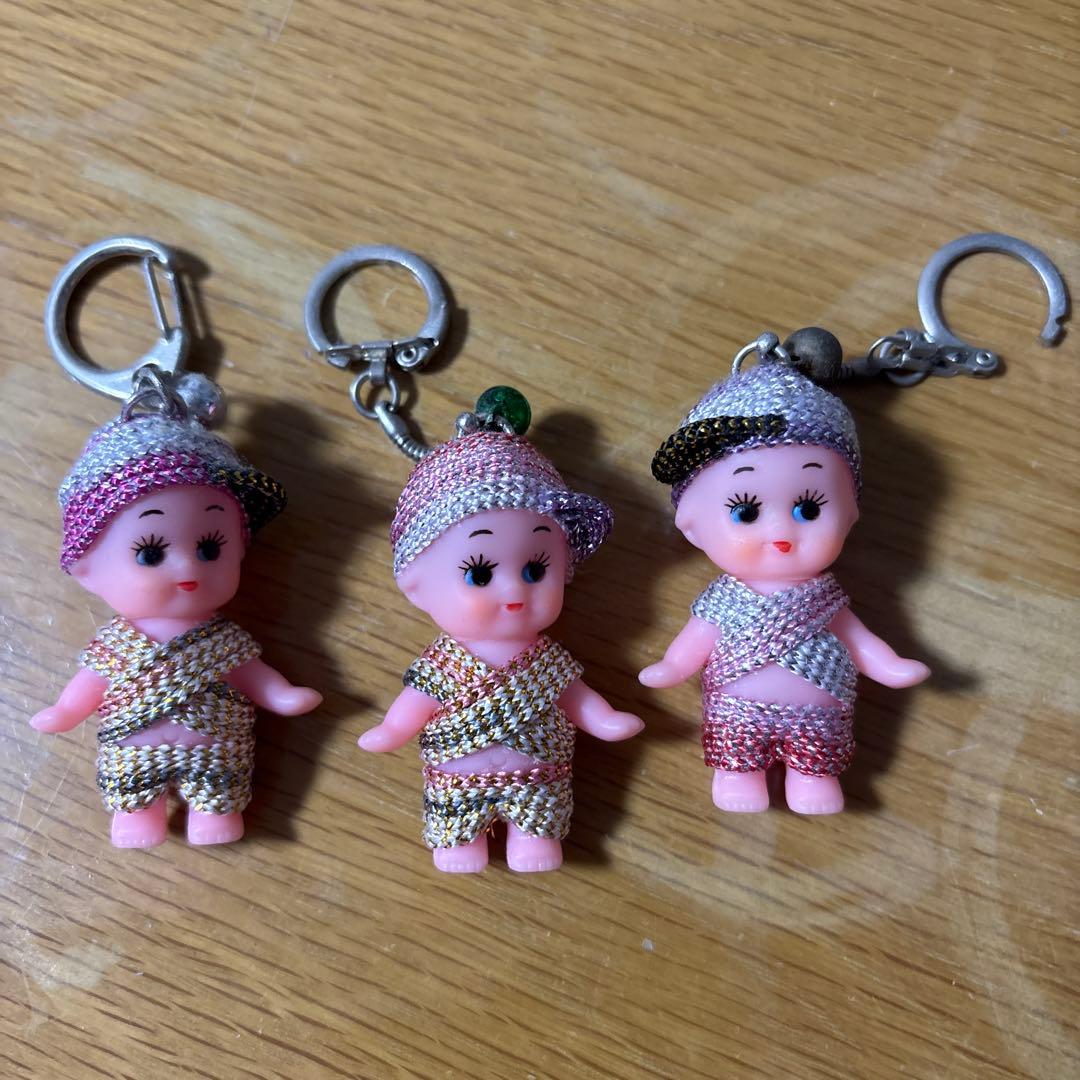 ❤️大特価中❤️昭和レトロ❤️キューピー キーホルダー 3体セット