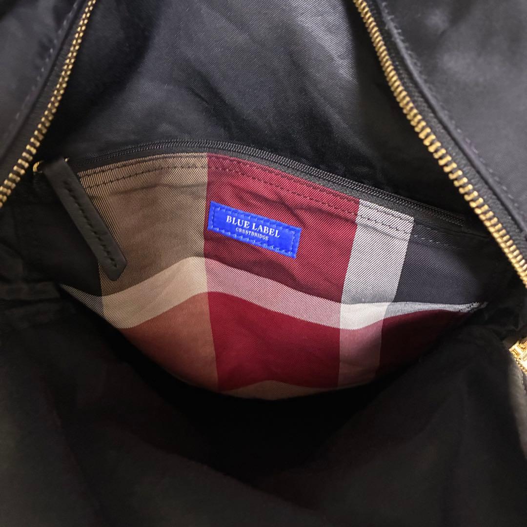 美品✨ ブルーレーベルクレストブリッジ ブラック バックパック リュック