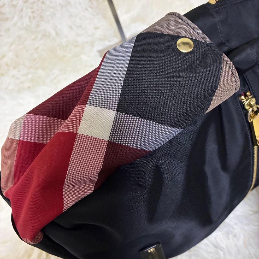 美品✨ ブルーレーベルクレストブリッジ ブラック バックパック リュック