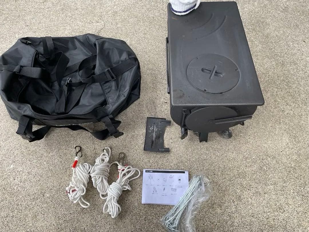 冬キャンプスタートセット新品TCテント薪ストーブ+ガード　テスター　TCタープ