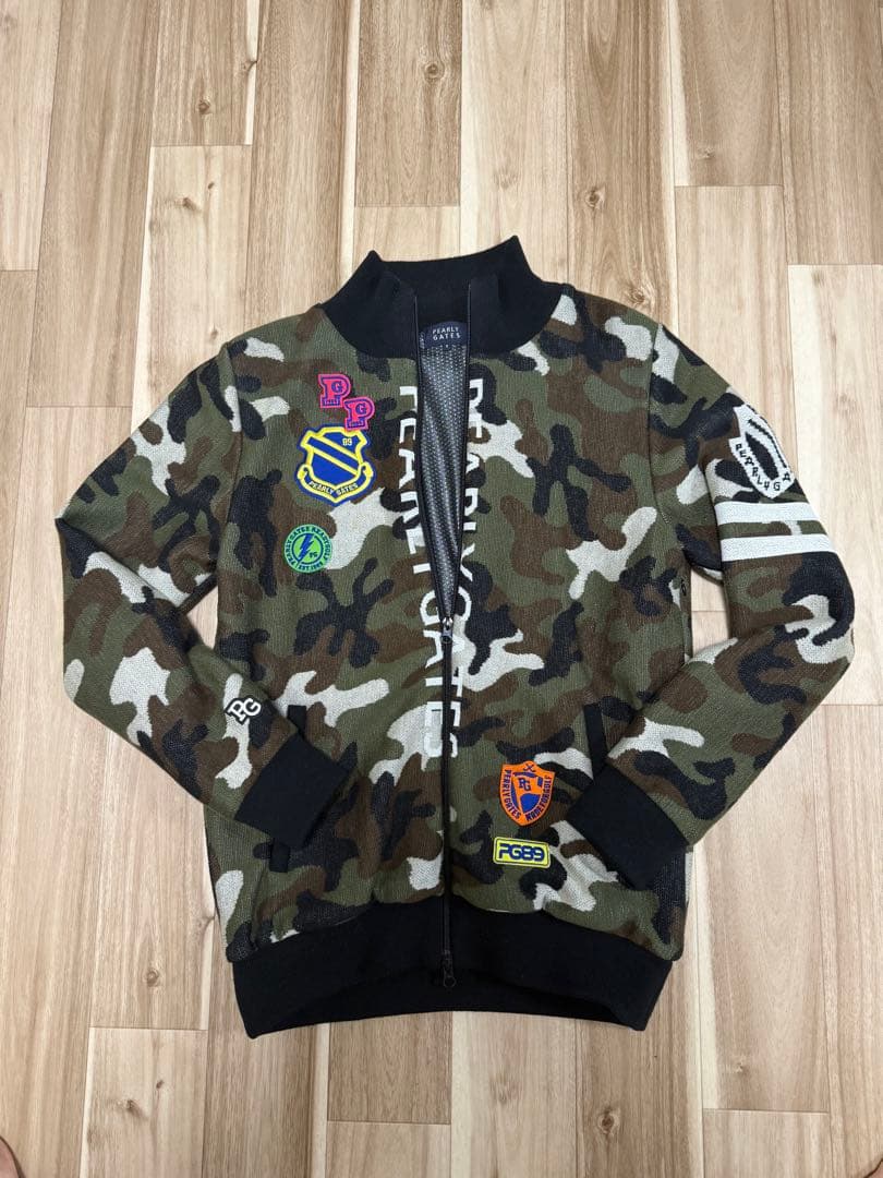 ★☆美品☆★パーリーゲイツ PEARLY GATES　迷彩柄　ニットジャケット