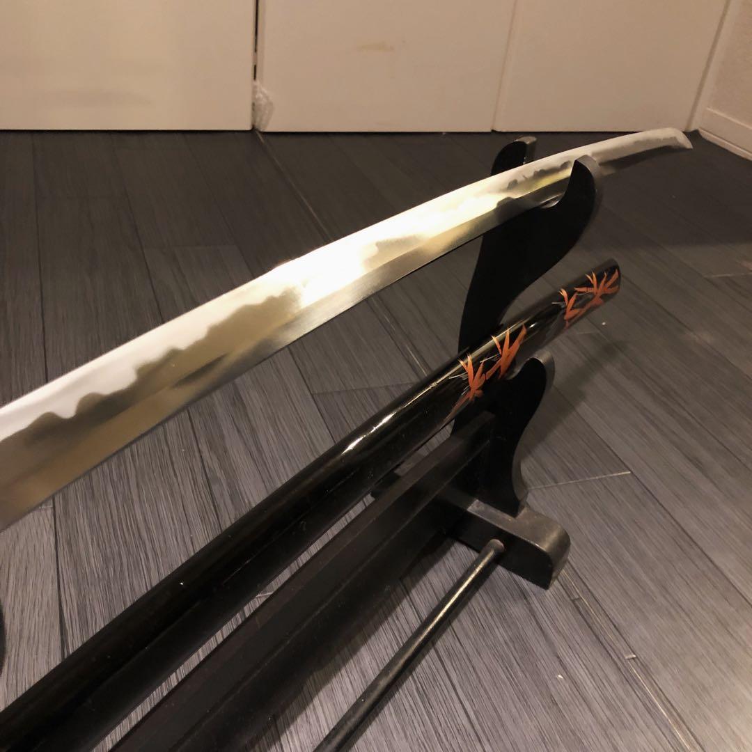 高級模造刀　高級居合刀　緑金拵え　亜合金刀身　居合刀