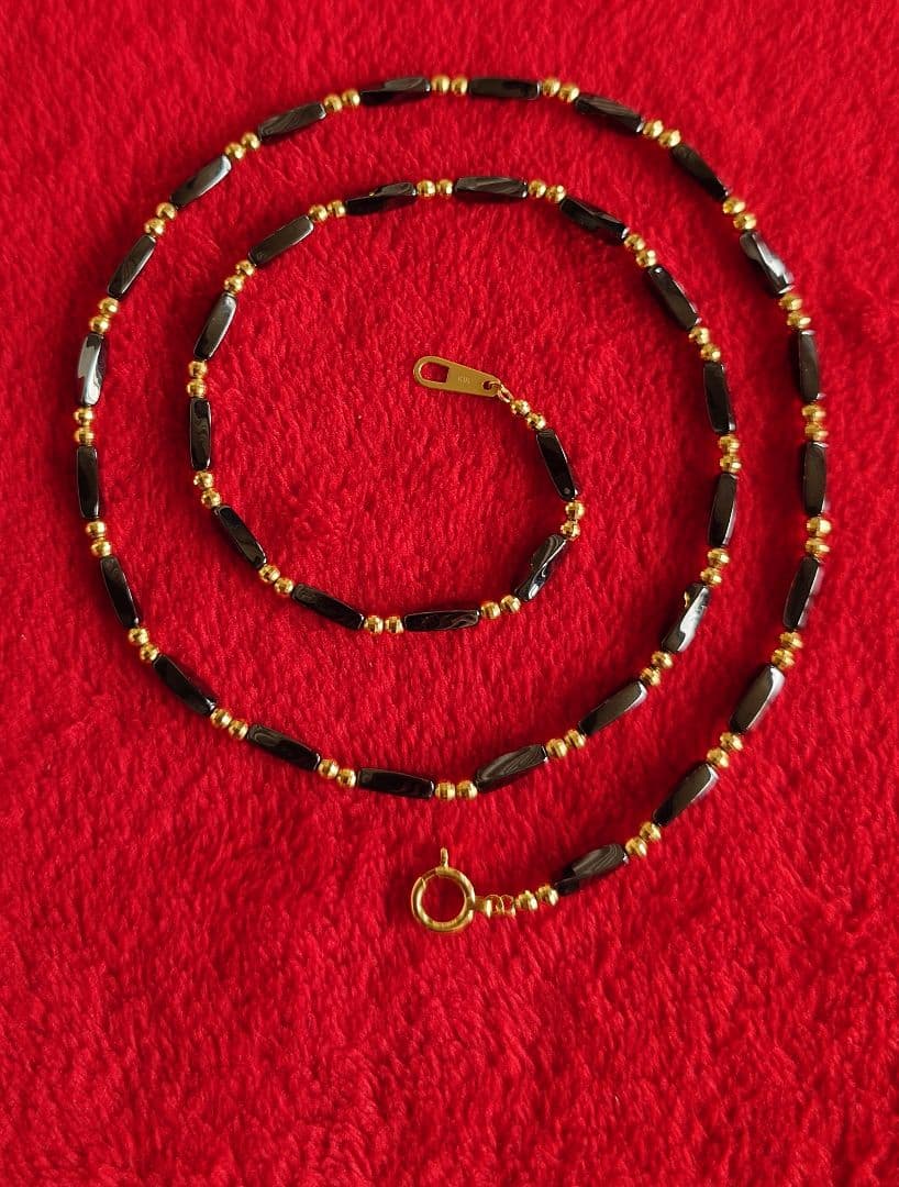 ハーツネックレス Good-HEARTZ K18 18金ビーズ 装飾 D64 - メルカリ