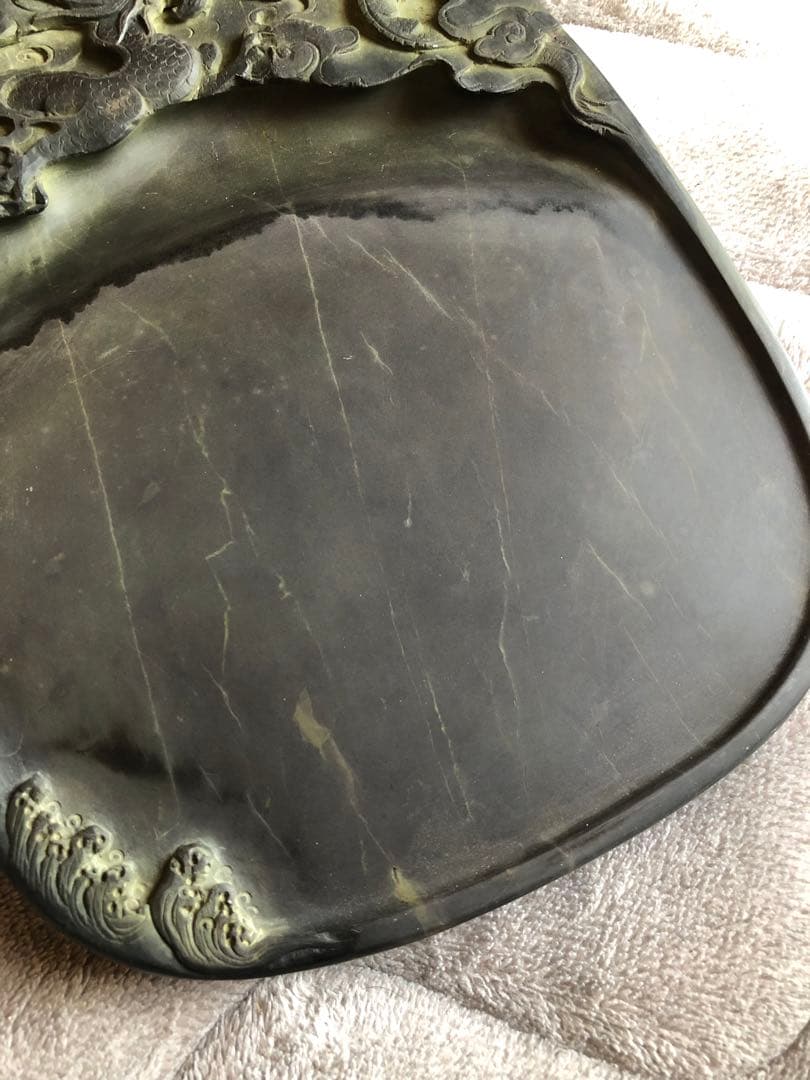 硯すずり 端溪硯 大西洞 水岩 老坑端硯 金綫 文房四寶 書道用品 端渓硯