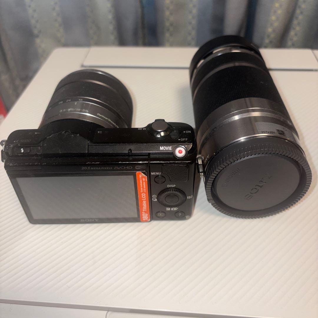 SONY α5000 ミラーレス一眼カメラ 天体改造ジャンク　レンズ２本