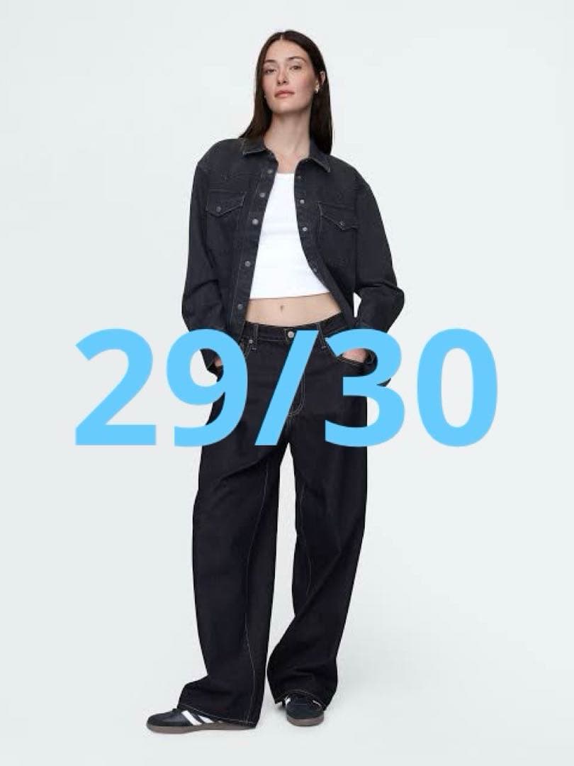 GAP スーパーバギーデニム 29W30L ダークリンス 大人気完売