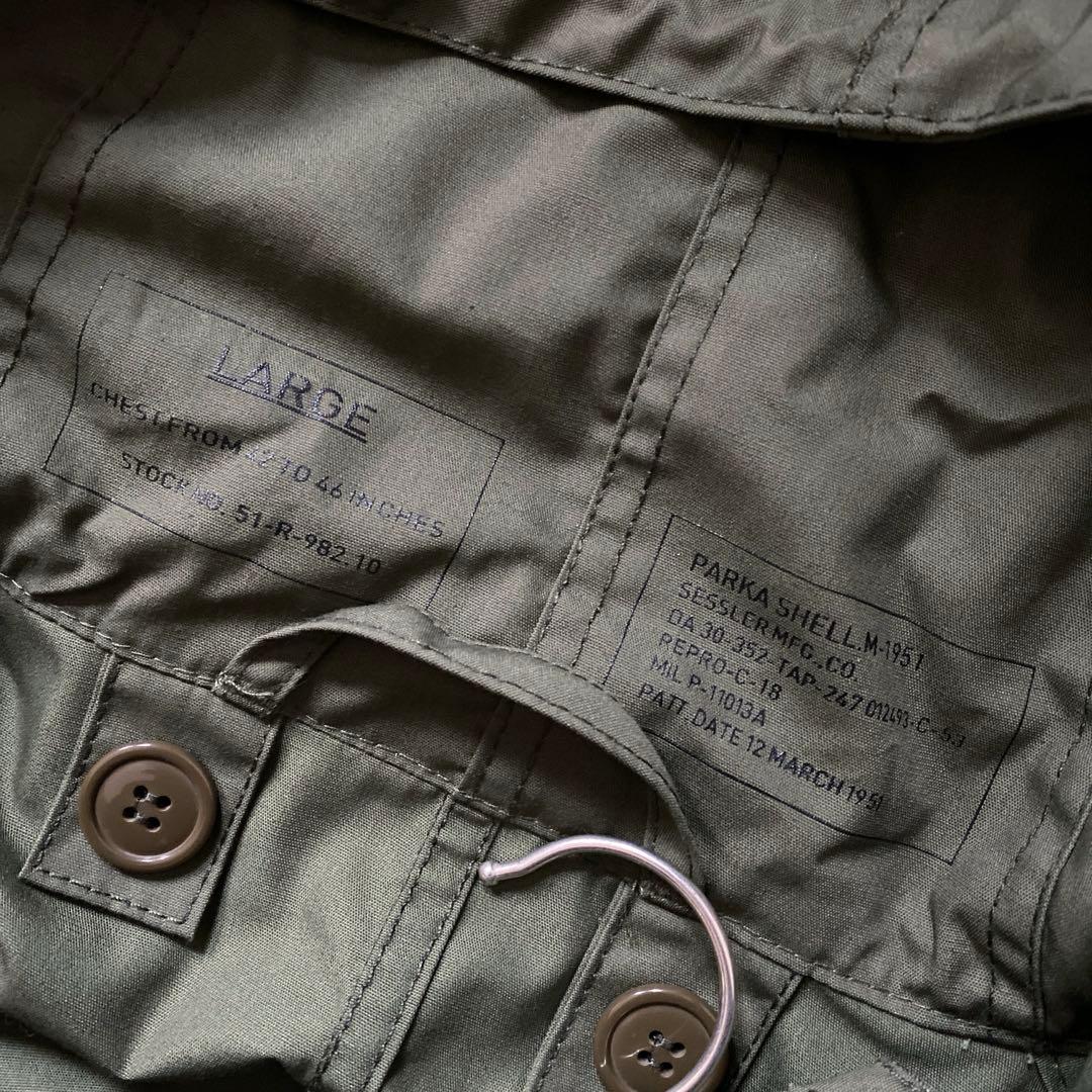 美品 SESSLER 米軍 M-51 フィッシュテールパーカー LARGE