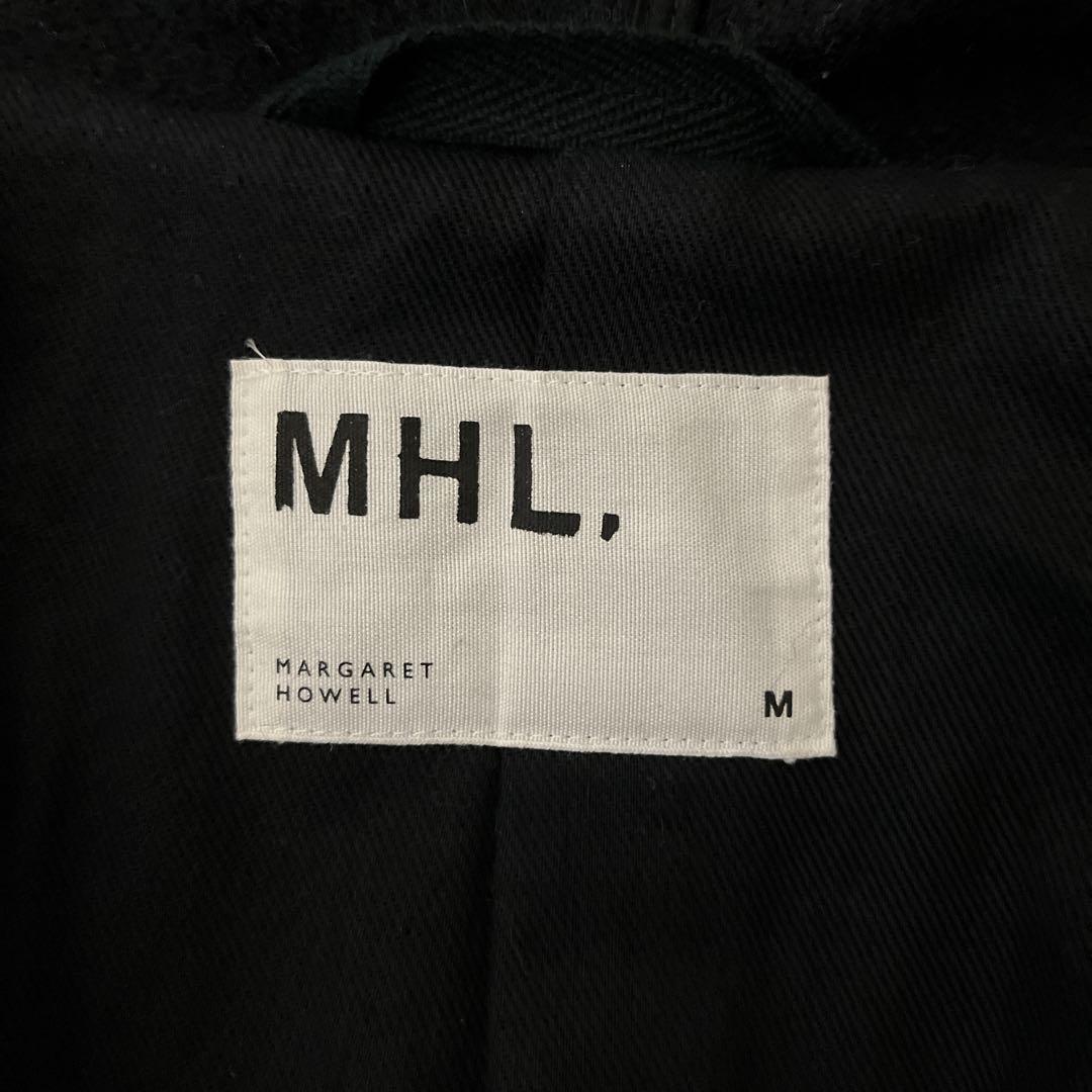 MHL. マーガレットハウエル フーデットコート ウールジャケット ネイビー