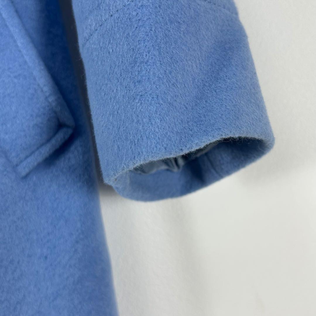 【くま】オールドイングランド ステンカラーコート アンゴラ混　36サイズ