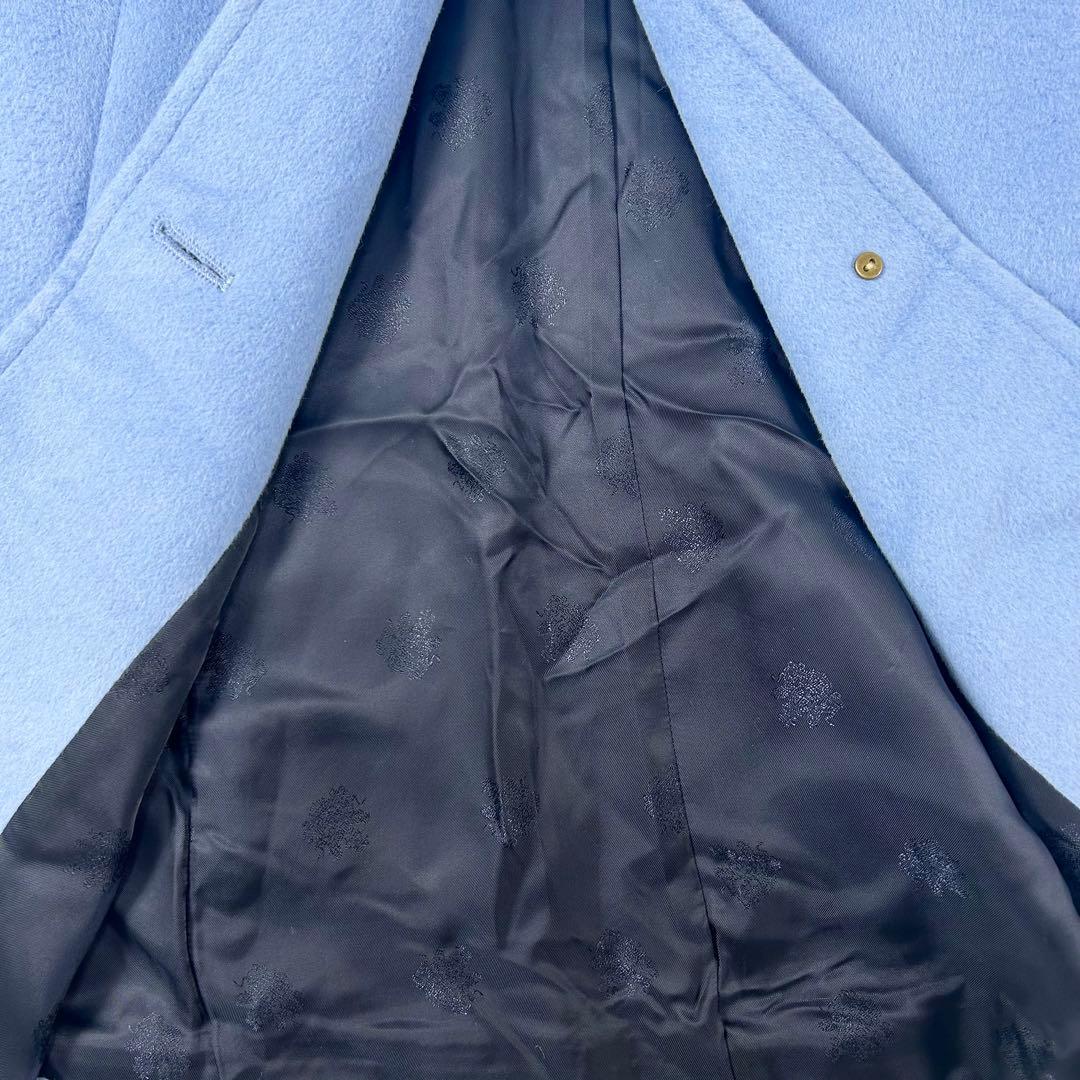 【くま】オールドイングランド ステンカラーコート アンゴラ混　36サイズ