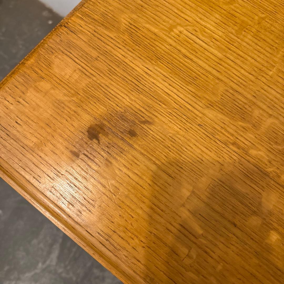 年末年始saleヴィンテージ　木製サイドテーブル　扉収納付き　左開き