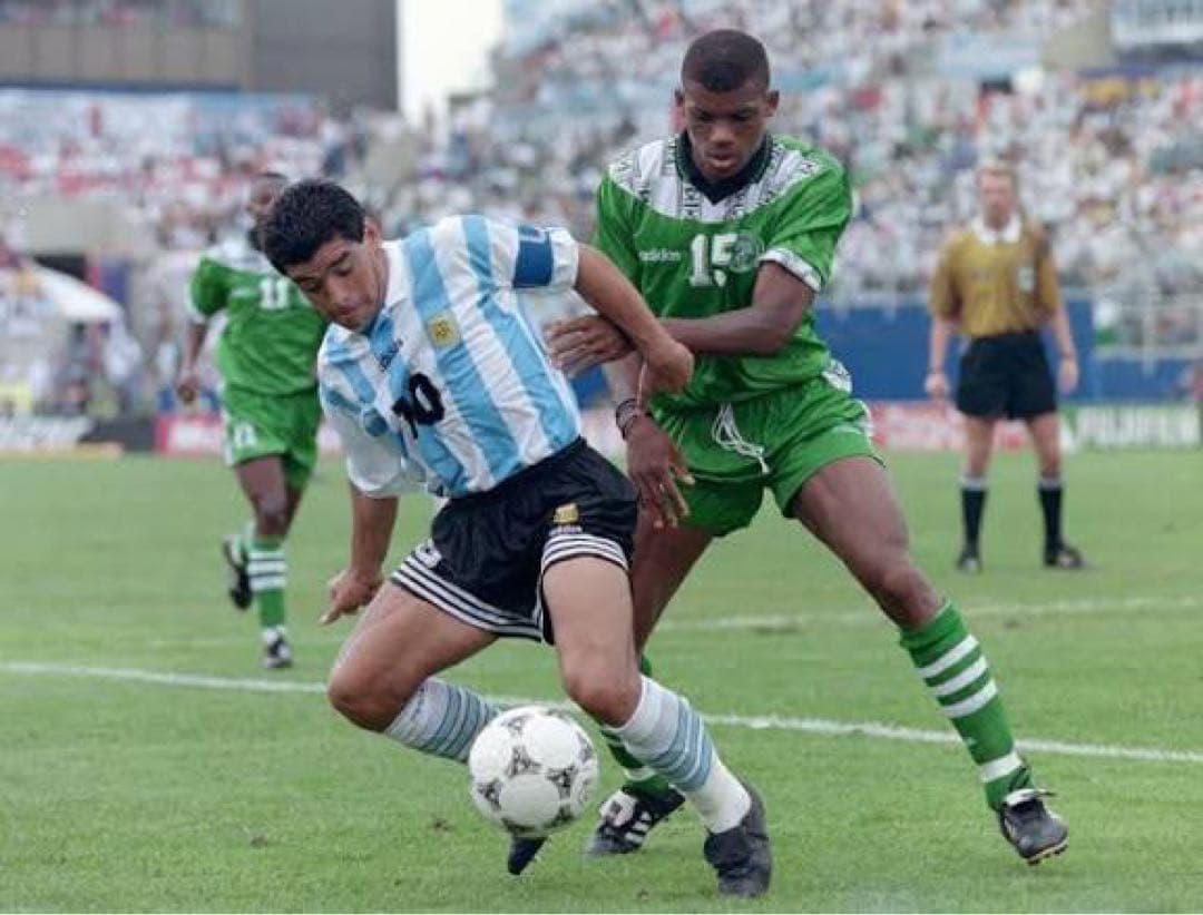 1994 W杯 ナイジェリア代表 adidas ユニフォーム 当時物 オコチャ