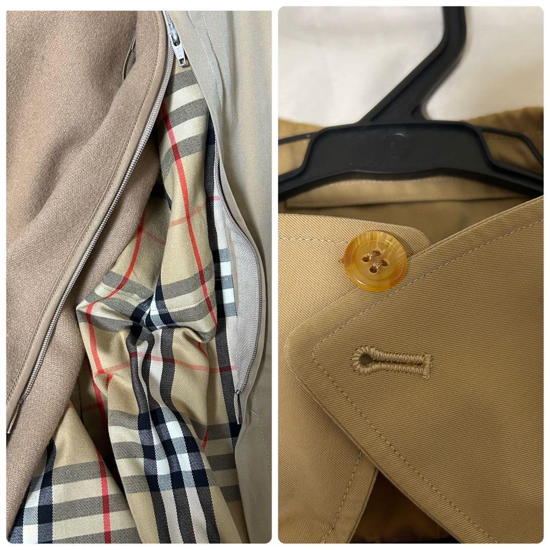 ✨希少 バーバリー ステンカラーコート ライナー付き ベージュ 英国製