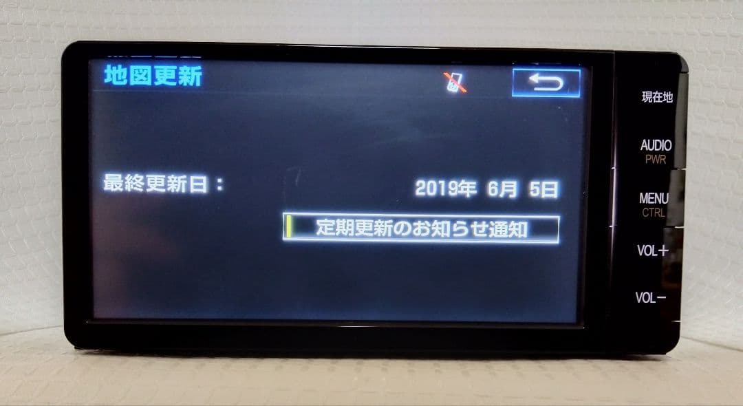 2019年地図更新 トヨタ純正 SDナビ　NSZT-W64　高精細液晶　アンテナ