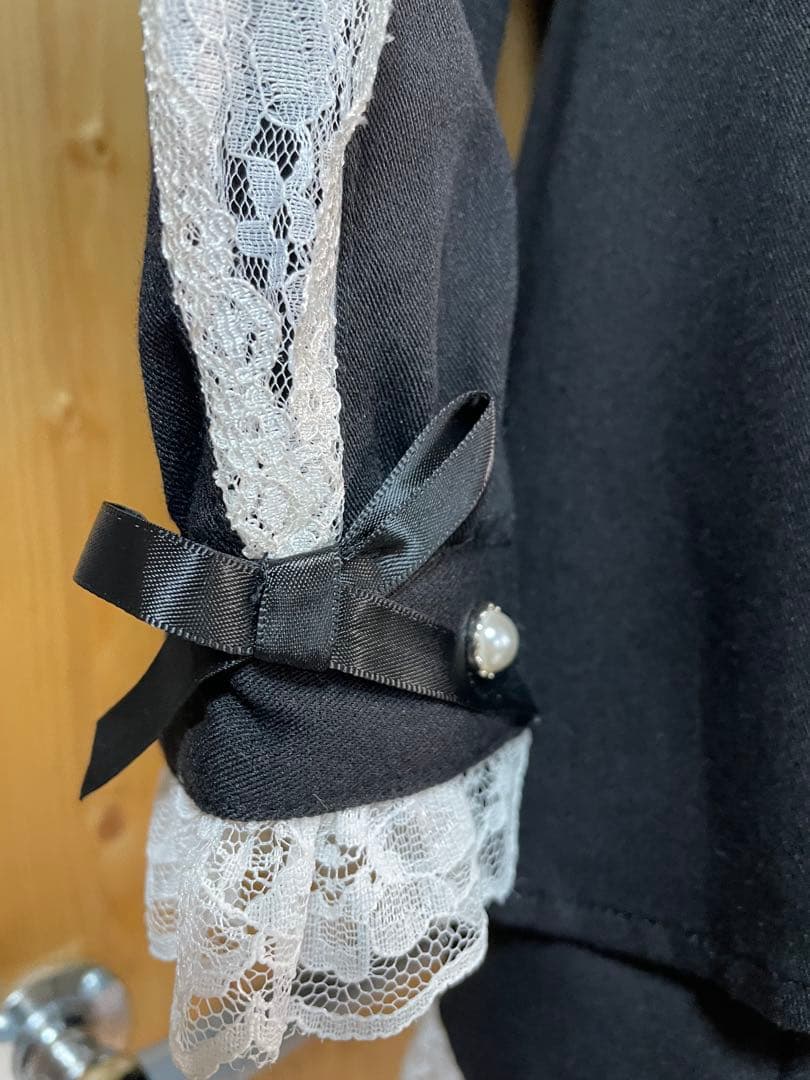 Secret Honey 袖レース切替ラッフルセットアップ　シーハニ　フリー