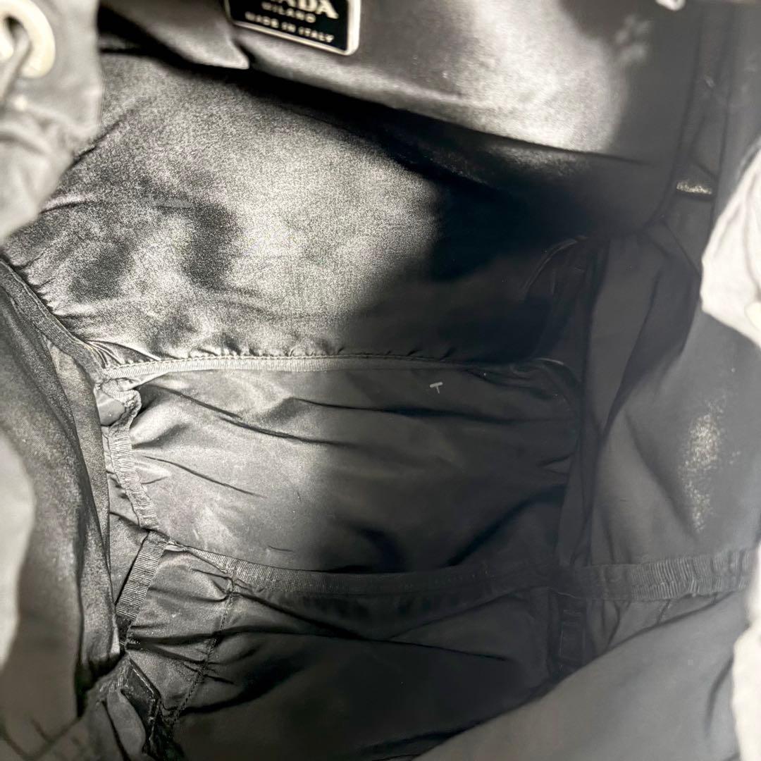 プラダ リュック　デイパック　ギャランティカード付 A4可 テスート　ブラック