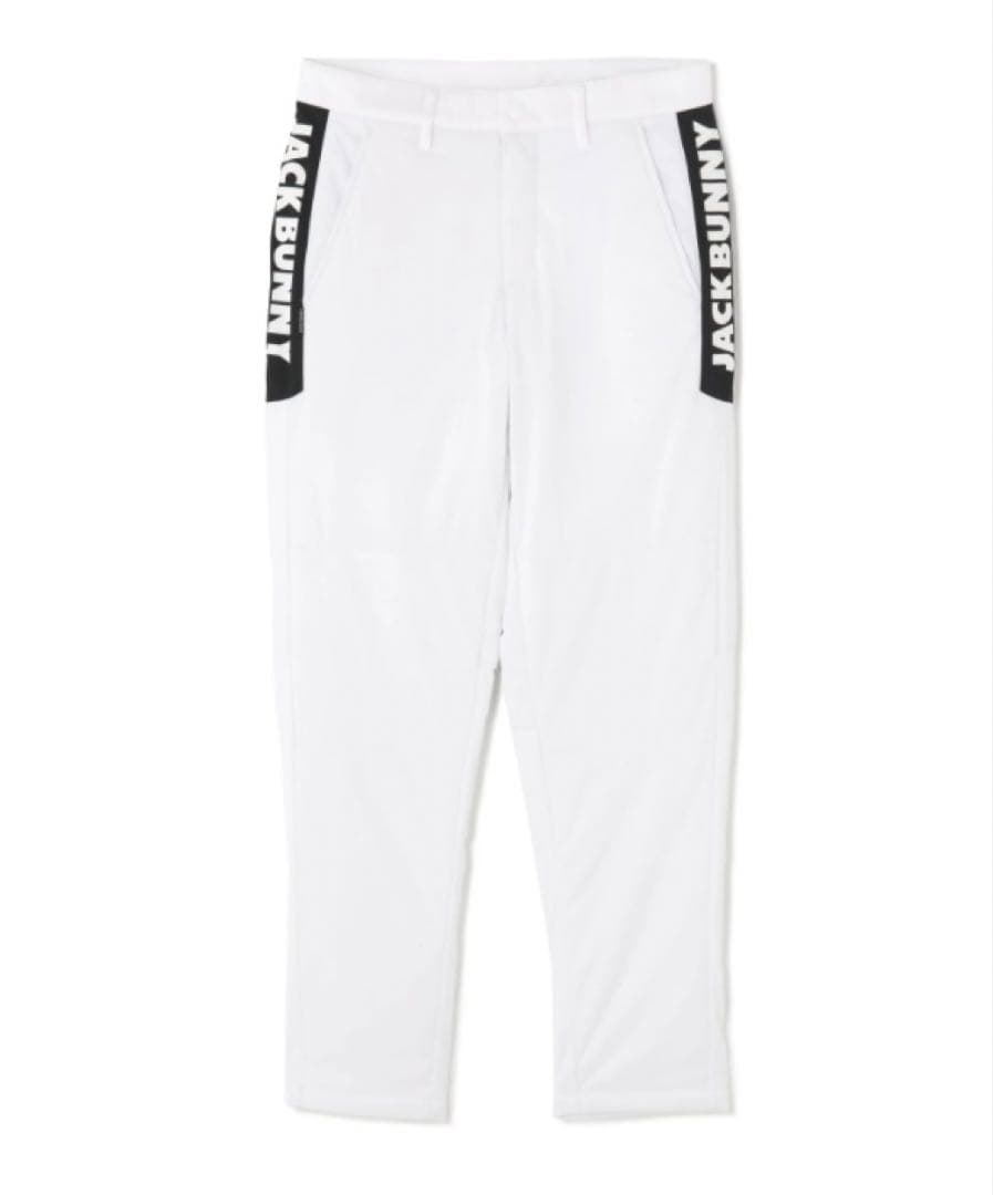 新品 パーリーゲイツ ジャックバニー PEスムース 中綿パンツ(4)サイズM/白