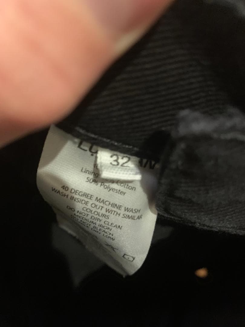 LU'U-DAN ブラック ワイドパンツ 32